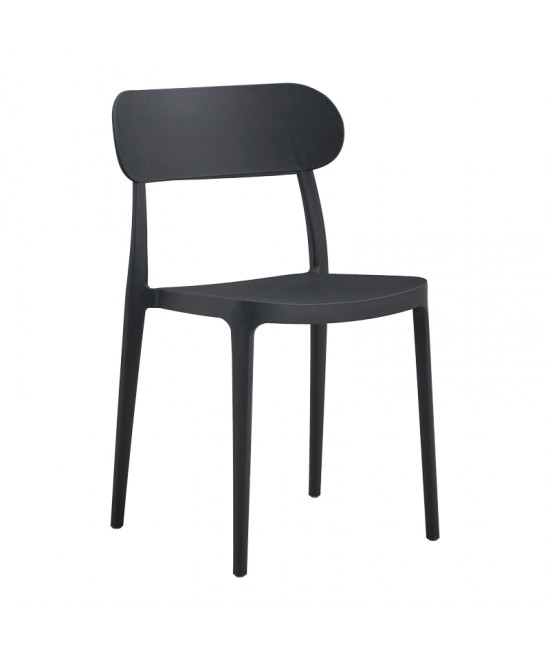 Καρέκλα Amvroan pakoworld με UV protection ανθρακί pp 51x49x79.5εκ