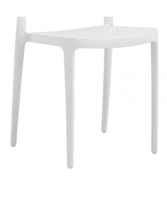 Καρέκλα Amvroan pakoworld με UV protection λευκό pp 51x49x79.5εκ