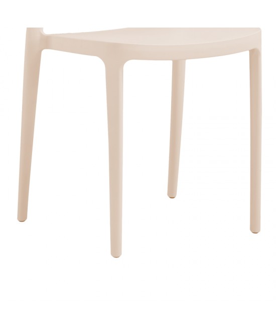 Καρέκλα Amvroan pakoworld με UV protection cappuccino pp 51x49x79.5εκ