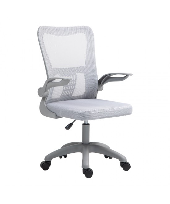 Καρέκλα γραφείου εργασίας Annalise pakoworld mesh γκρι 57x53x100εκ