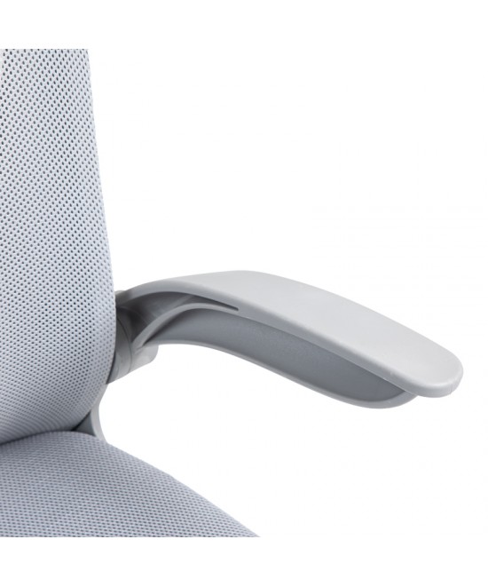 Καρέκλα γραφείου εργασίας Annalise pakoworld mesh γκρι 57x53x100εκ