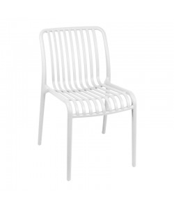 Καρέκλα Zoi pakoworld pp σε λευκή απόχρωση 42x58x79εκ