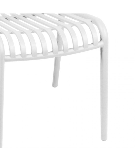 Καρέκλα Zoi pakoworld pp σε λευκή απόχρωση 42x58x79εκ