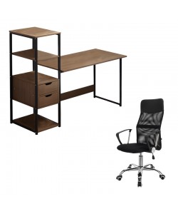 Φοιτητικό πακέτο επίπλων γραφείου Joayn pakoworld σετ 2τεμ