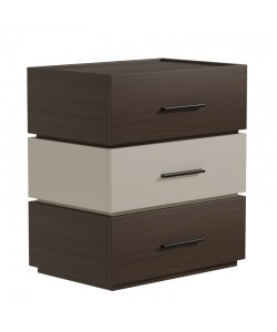 Κομοδίνο Sonlen pakoworld mdf σε καρυδί-μπεζ απόχρωση 60x40x66εκ Κομοδίνο Sonlen pakoworld mdf σε καρυδί-μπεζ απόχρωση 60x40x66εκ