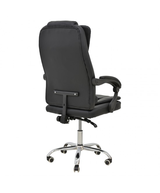 Καρέκλα γραφείου διευθυντή Toronsi pakoworld μαύρο pu 60x68x128εκ