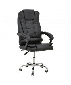 Καρέκλα γραφείου διευθυντή Toronsi pakoworld μαύρο pu 60x68x128εκ