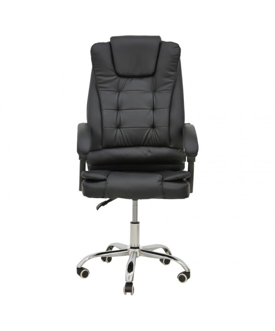 Καρέκλα γραφείου διευθυντή Toronsi pakoworld μαύρο pu 60x68x128εκ