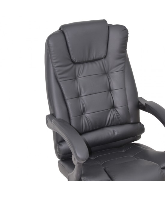 Καρέκλα γραφείου διευθυντή Toronsi pakoworld μαύρο pu 60x68x128εκ