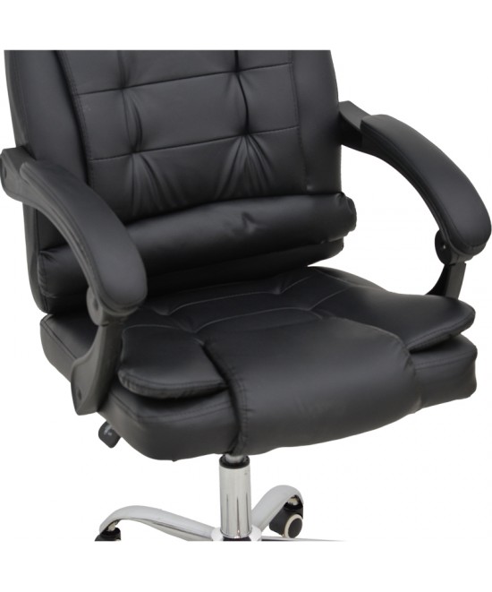 Καρέκλα γραφείου διευθυντή Toronsi pakoworld μαύρο pu 60x68x128εκ