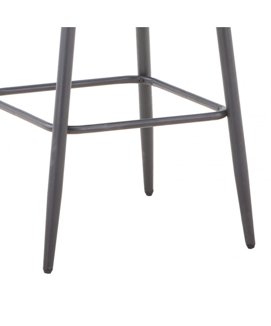 Καρέκλα Vivian pakoworld μαύρο βελούδο-πόδι μαύρο μέταλλο 61x55x80εκ