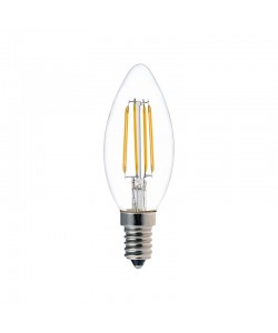 Λαμπτήρας LED C35 Bulb pakoworld 4W 3000K E14 clear