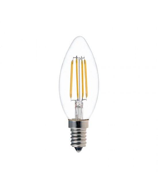 Λαμπτήρας LED C35 Bulb pakoworld 4W 3000K E14 clear