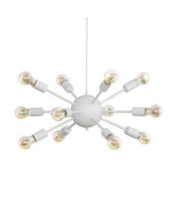 Φωτιστικό οροφής πολύφωτο Ponile pakoworld λευκό μέταλλο 52x52x100εκ