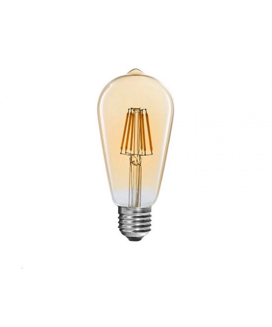 Λαμπτήρας LED ST64 Bulb pakoworld 4W 3000K E27 amber Λαμπτήρας LED ST64 Bulb pakoworld 4W 3000K E27 amber