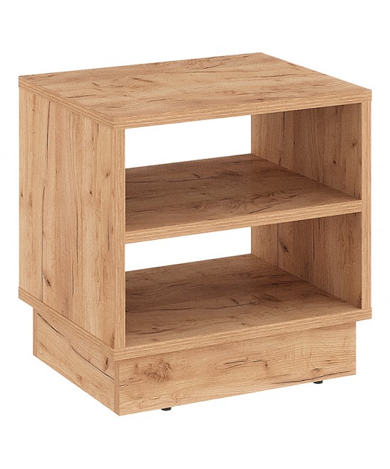 Κομοδίνο Mason pakoworld μελαμίνης σε oak απόχρωση 40x32x40εκ