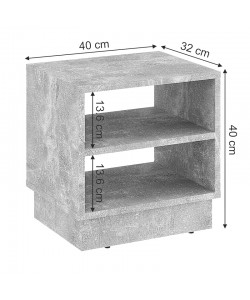 Κομοδίνο Mason pakoworld μελαμίνης σε γκρι απόχρωση μαρμάρου 40x32x40εκ Κομοδίνο Mason pakoworld μελαμίνης σε γκρι απόχρωση μαρμάρου 40x32x40εκ