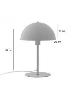 Επιτραπέζιο φωτιστικό Desker pakoworld Ε27 μεταλλικό-μέντα Φ25x39εκ