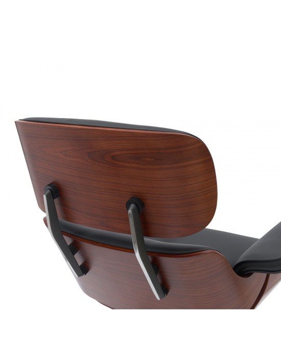 Καρέκλα γραφείου διευθυντή Kobane pakoworld μαύρο pu-βάση χρωμίου 84x75x113.5εκ