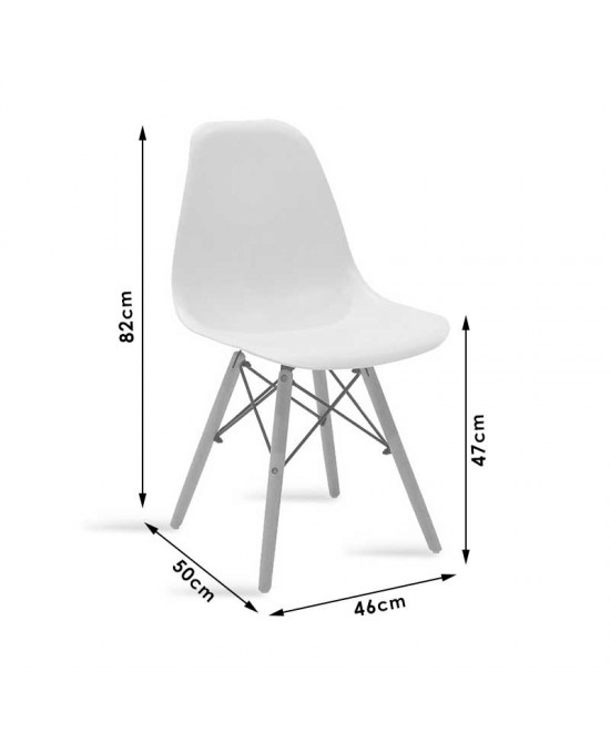 Τραπεζαρία Julita-Cuba pakoworld σετ 5τεμ pp-mdf σε λευκή-sonoma απόχρωση120x80x75εκ Τραπεζαρία Julita-Cuba pakoworld σετ 5τεμ pp-mdf σε λευκή-sonoma απόχρωση120x80x75εκ
