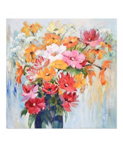 Πίνακας σε καμβά Spino I Inart 80x3x80εκ