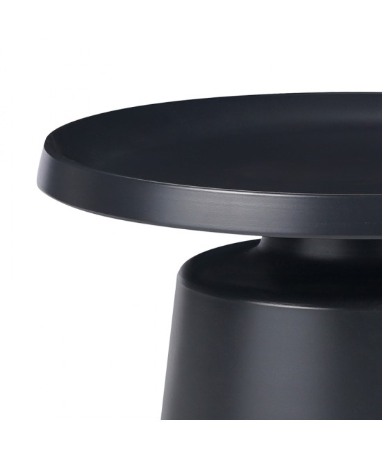 Τραπέζια σαλονιού Ginoze Inart σετ 2τεμ μέταλλο σε μαύρη απόχρωση