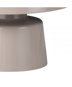 Τραπέζι σαλονιού Ginoze Inart cappuccino μέταλλο Φ70x40εκ