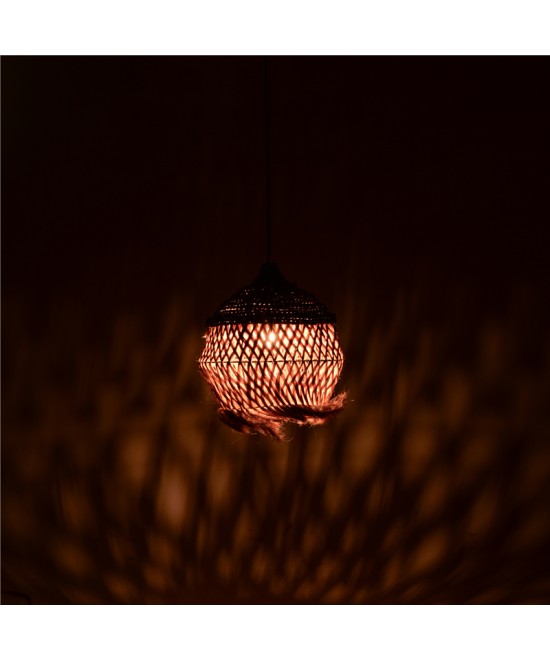 Φωτιστικό οροφής Fiorine Inart abaca σε φυσικό χρώμα Φ35x45εκ Φωτιστικό οροφής Fiorine Inart abaca σε φυσικό χρώμα Φ35x45εκ