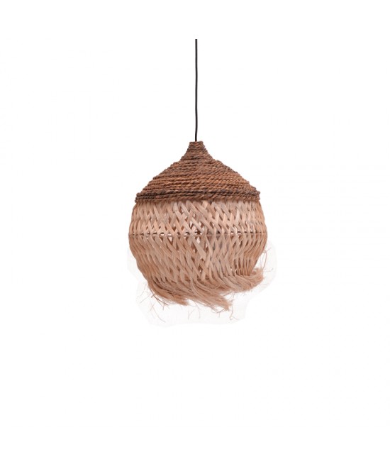 Φωτιστικό οροφής Fiorine Inart abaca σε φυσικό χρώμα Φ35x45εκ Φωτιστικό οροφής Fiorine Inart abaca σε φυσικό χρώμα Φ35x45εκ
