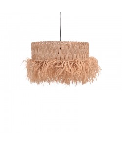 Φωτιστικό οροφής Annhele Inart sisal σε φυσικό χρώμα Φ50x35εκ