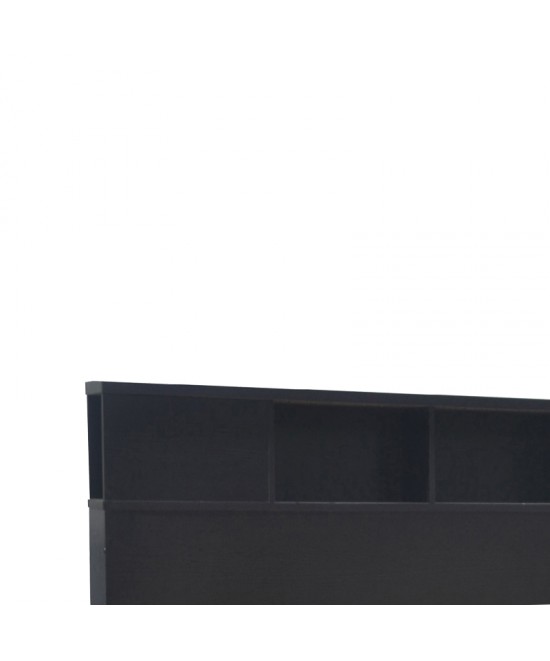 Κρεβάτι διπλό OLYMPUS pakoworld σε χρώμα wenge 140x200εκ