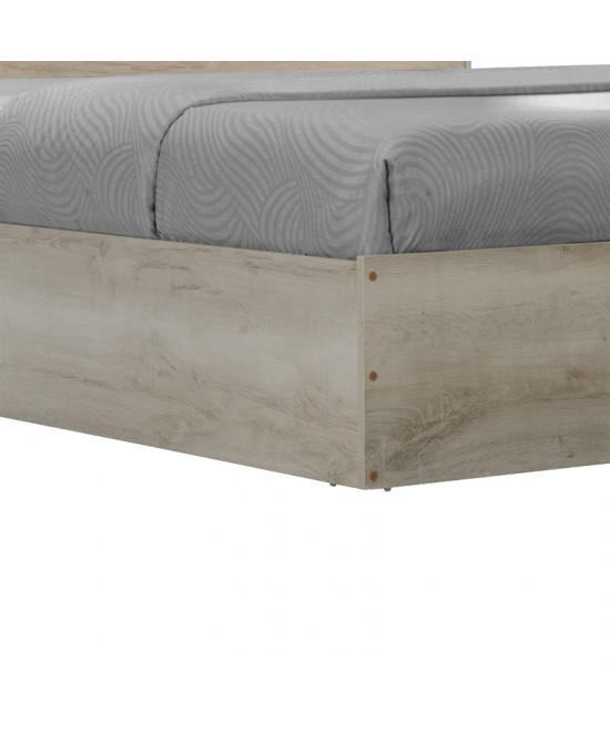 Κρεβάτι διπλό OLYMPUS pakoworld σε χρώμα castilo oak 140x200εκ Κρεβάτι διπλό OLYMPUS pakoworld σε χρώμα castilo oak 140x200εκ