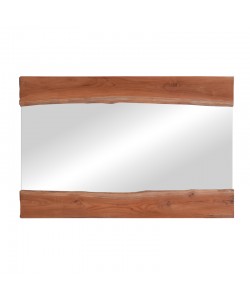 Καθρέπτης Riverine pakoworld teak ξύλο σε φυσική απόχρωση 120x80x4εκ