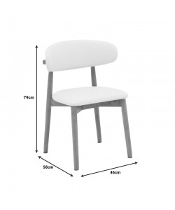 Καρέκλα Ubene pakoworld rubberwood και pu σε καρυδί και μπεζ απόχρωση 46x58x79εκ Καρέκλα Ubene pakoworld rubberwood και pu σε καρυδί και μπεζ απόχρωση 46x58x79εκ