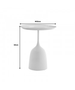 Βοηθητικό τραπέζι Agrile Inart μαύρο μέταλλο Φ50x60εκ Βοηθητικό τραπέζι Agrile Inart μαύρο μέταλλο Φ50x60εκ