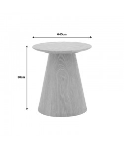 Βοηθητικό τραπέζι Kayano pakoworld καρυδί mdf Φ45x50εκ Βοηθητικό τραπέζι Kayano pakoworld καρυδί mdf Φ45x50εκ