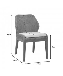 Καρέκλα Swinton pakoworld σκελετός αλουμινίου με teak πόδι σε φυσική απόχρωση και pe rattan 53x63x86εκ Καρέκλα Swinton pakoworld σκελετός αλουμινίου με teak πόδι σε φυσική απόχρωση και pe rattan 53x63x86εκ