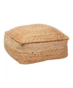 Σκαμπό-πουφ Iorda Inart γιούτα σε φυσική απόχρωση Φ45x40εκ