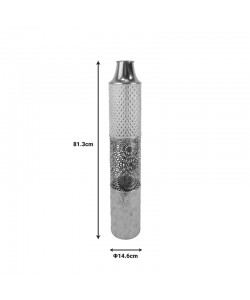 Διακοσμητικό βάζο δαπέδου Tecna Inart μέταλλο σε χρυσή και λευκή απόχρωση Φ14.6x81.3εκ Διακοσμητικό βάζο δαπέδου Tecna Inart μέταλλο σε χρυσή και λευκή απόχρωση Φ14.6x81.3εκ