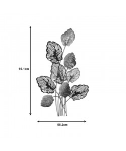 Διακοσμητικό τοίχου Irida Inart μέταλλο πολύχρωμο 55.2x2.5x92.1εκ