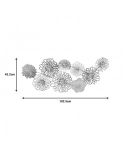 Διακοσμητικό τοίχου Tutsi Inart μέταλλο πολύχρωμο 102.9x5.1x43.2εκ