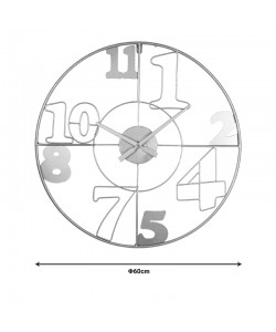 Ρολόι τοίχου Hugo Inart μέταλλο σε χρυσή απόχρωση 60x3x60εκ