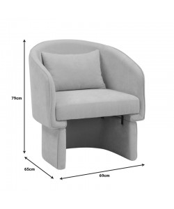 Πολυθρόνα Playmob pakoworld ύφασμα σε κεραμιδί απόχρωση 69x65x79εκ Πολυθρόνα Playmob pakoworld ύφασμα σε κεραμιδί απόχρωση 69x65x79εκ