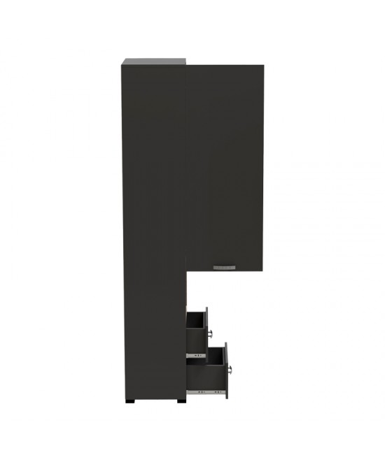 Βιτρίνα-στήλη Toscana pakoworld σε ανθρακί απόχρωση 50x42x222.5εκ