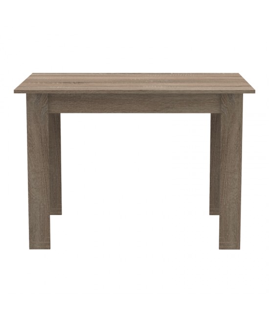 Τραπέζι Manka pakoworld σε sonoma truffle απόχρωση 110x80x77εκ