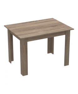 Τραπέζι Manka pakoworld σε sonoma truffle απόχρωση 110x80x77εκ