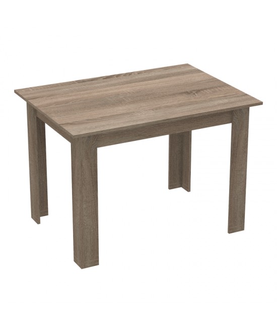 Τραπέζι Manka pakoworld σε sonoma truffle απόχρωση 110x80x77εκ