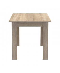 Τραπέζι Manka pakoworld σε sonoma απόχρωση 110x80x77εκ
