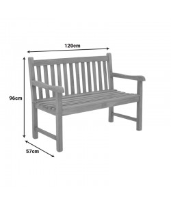 Καναπές Nat pakoworld teak ξύλο σε φυσική απόχρωση 120x57x96εκ