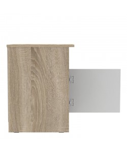 Κομοδίνο Galdi pakoworld σε sonoma-λευκή απόχρωση 40x45x60εκ